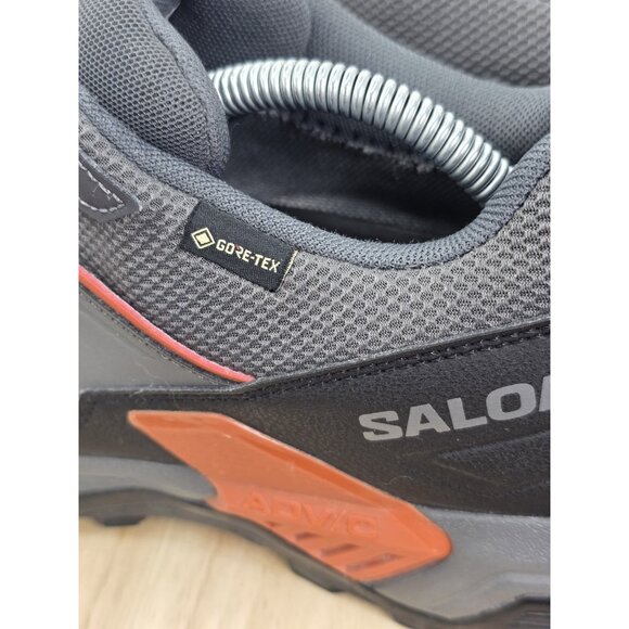 Salomon X Ultra 5 Mid GTX Men's 12 Hiking Shoes, Asphalt/Castlerock/Burnt Ochre - Picture 8 of 11